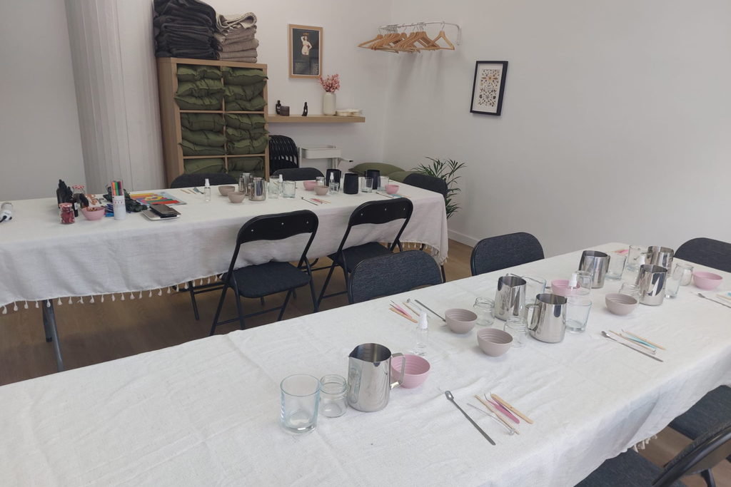Taller de Velas: Cera de Soja Marmolada & Cera de Abeja Roll