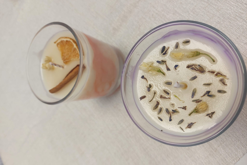 Taller de Velas: Cera de Soja Marmolada & Cera de Abeja Roll