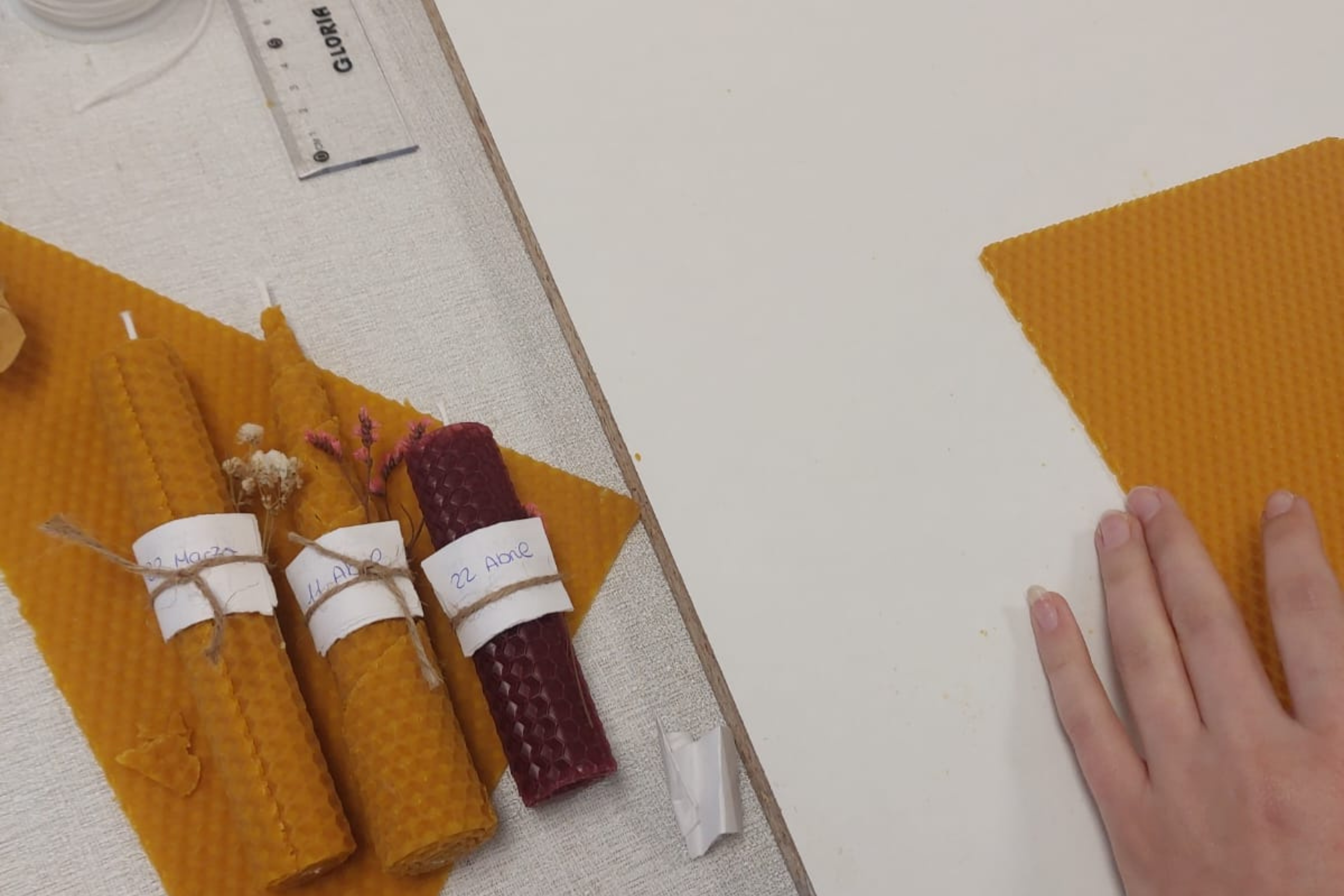 Taller de Velas Cera de abeja e Intención