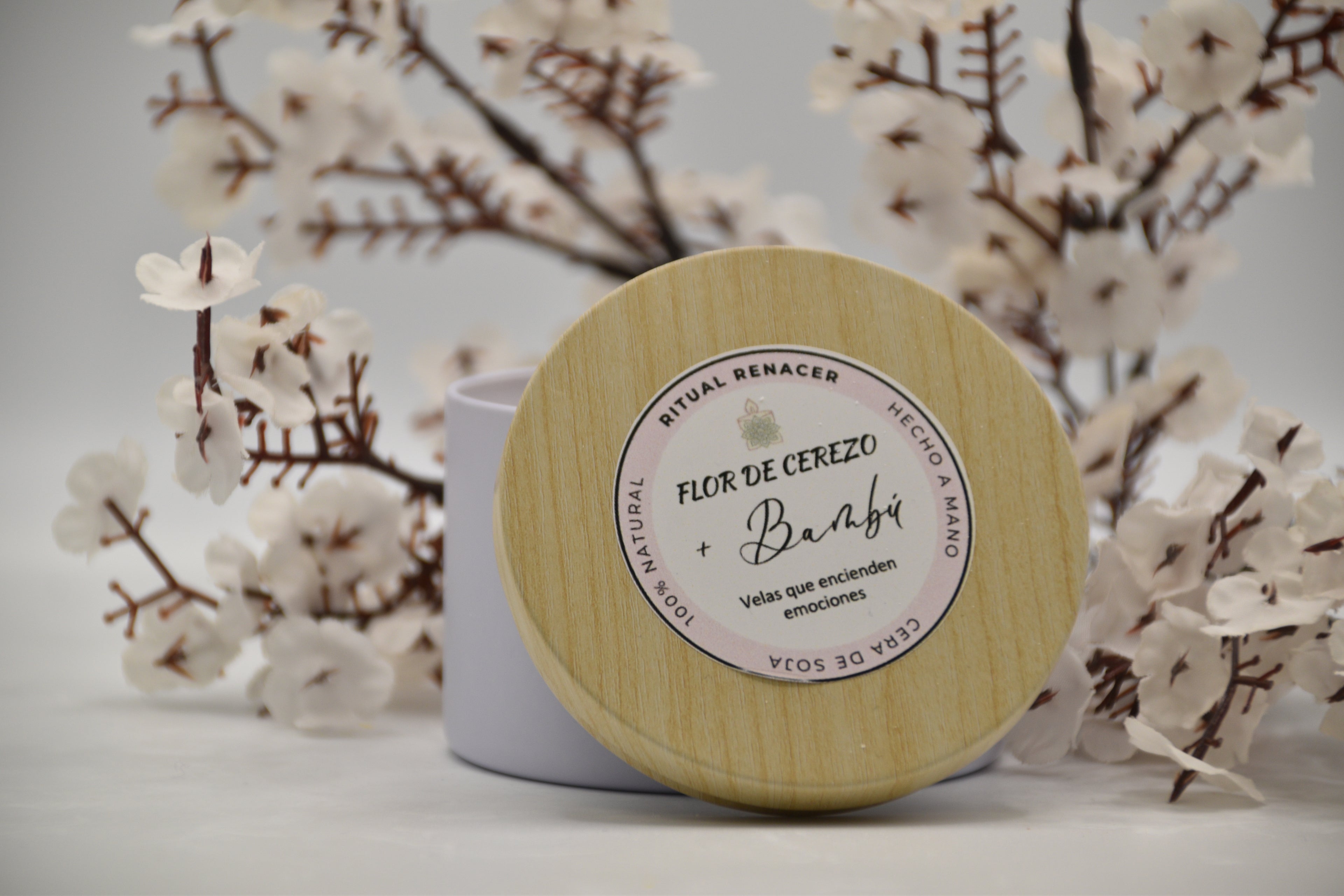 Vela Flor de cerezo y Bambú