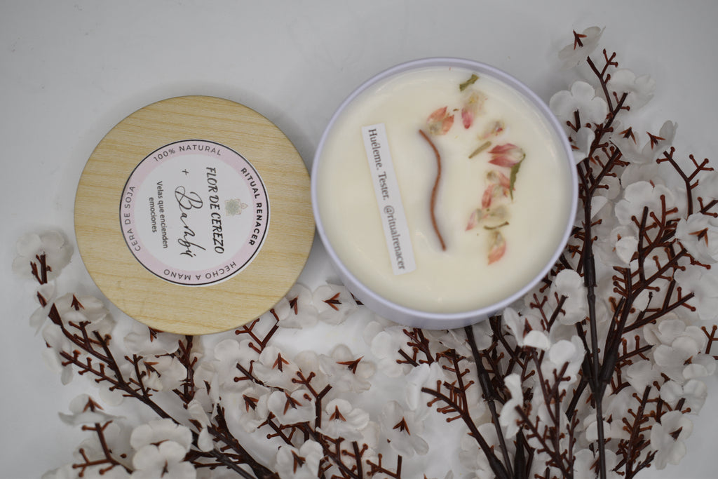 Vela Flor de cerezo y Bambú