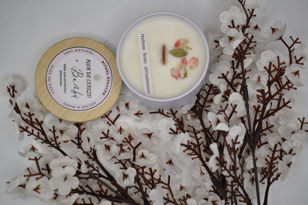 Vela Flor de cerezo y Bambú
