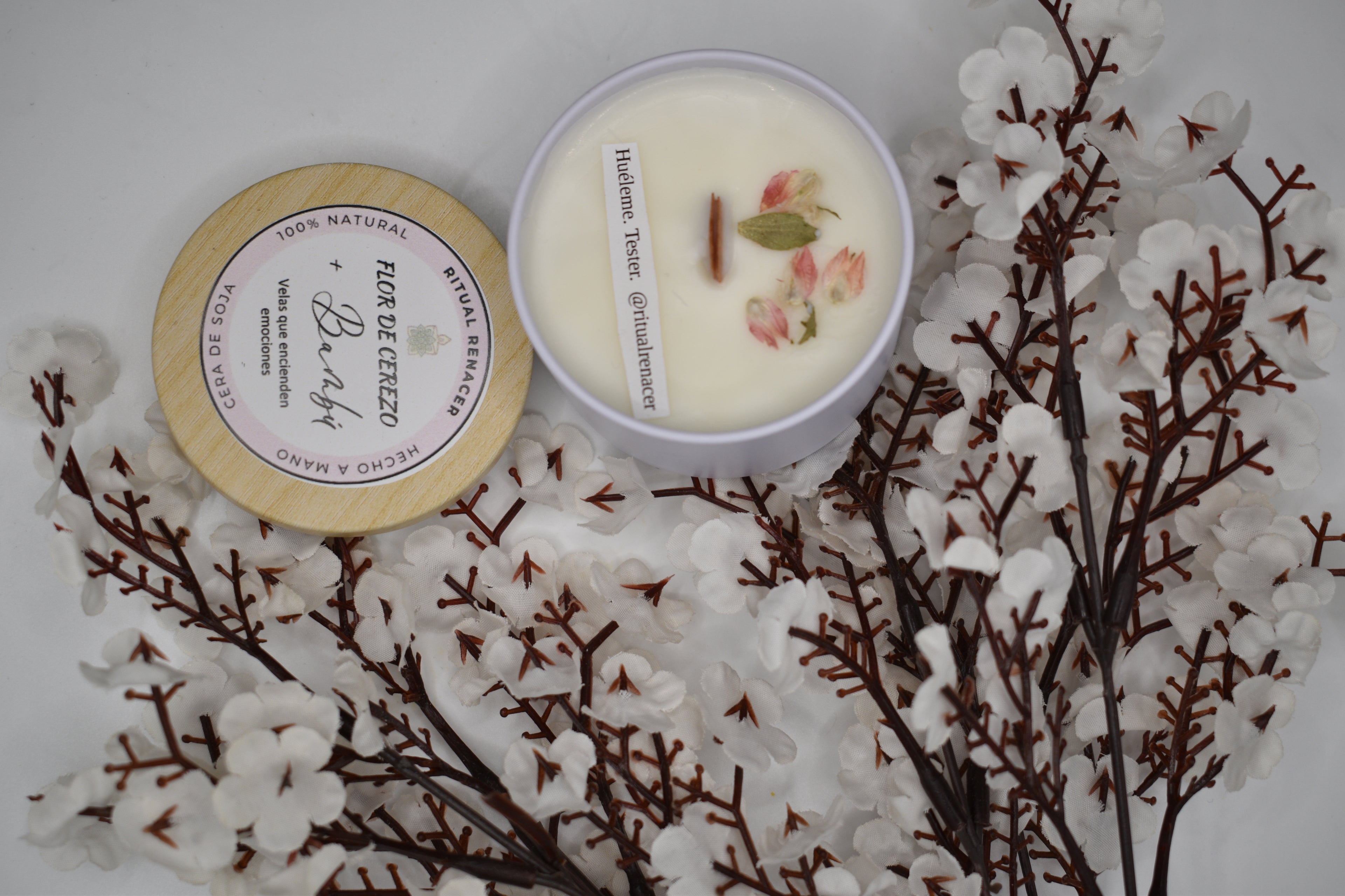Vela Flor de cerezo y Bambú
